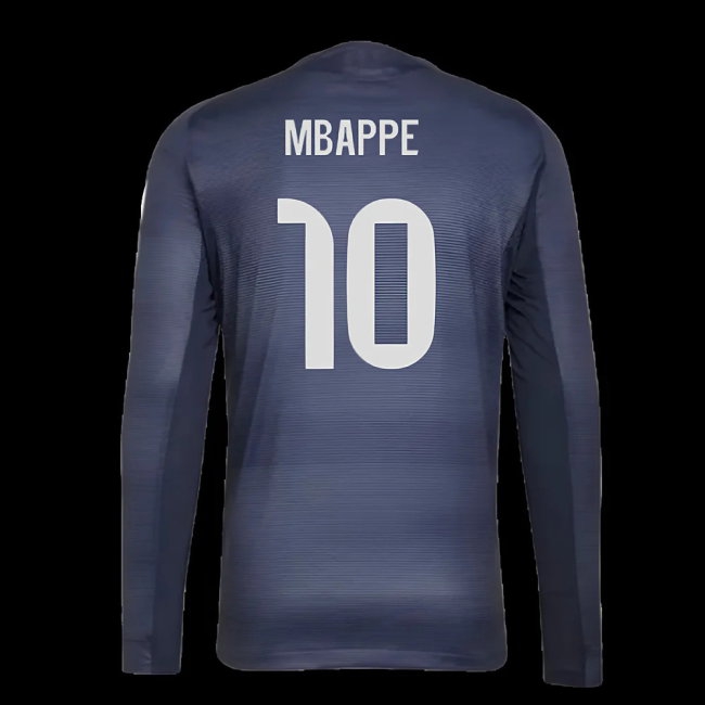 2025-2026 Real Madrid Player Version Long Sleeve Away Shirt (Mbappe 10) — Shop Now