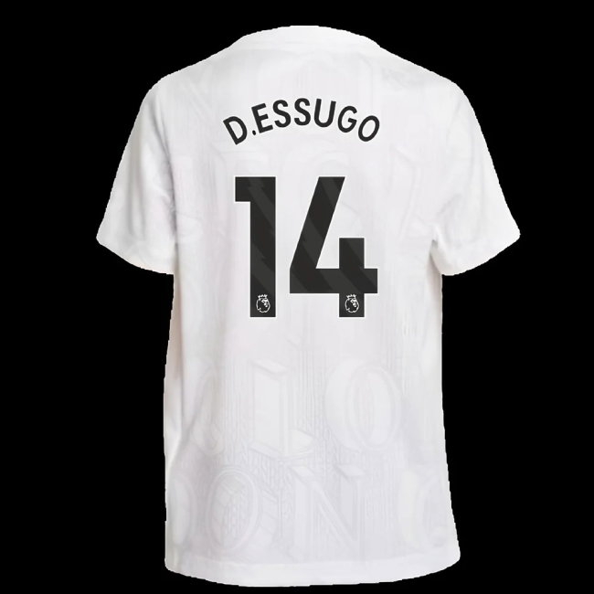 2025-2026 Chelsea Pre-Match Shirt (White) - Kids (D.Essugo 14) — Buy Now