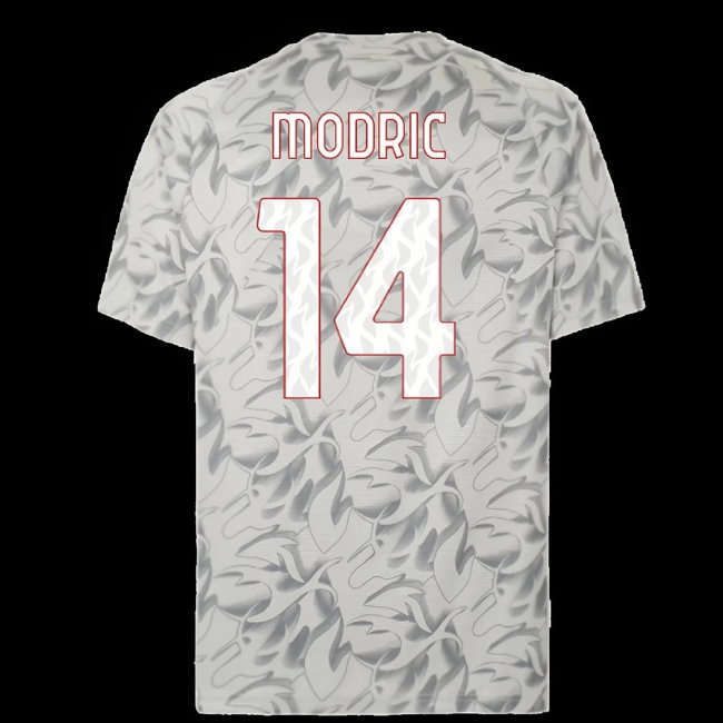 2025-2026 AC Milan Warm Up Jersey (Smokey Gray) (Modric 14) — Shop Online
