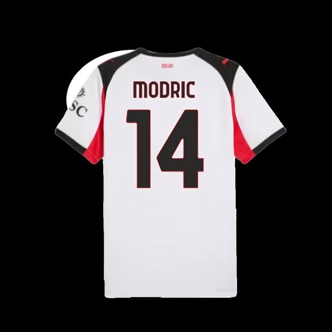 2025-2026 AC Milan Away Shirt (Modric 14) — Shop Now