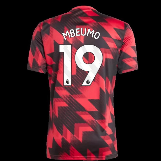 2025-2026 Man Utd Pre-Match Shirt (Red) (Mbeumo 19) — Shop Online