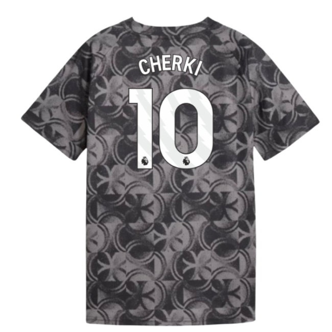 2025-2026 Man City Warm Up Jersey (Black) - Kids (Cherki 10) — Buy Online