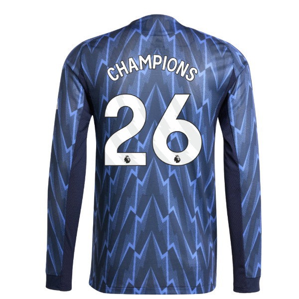 2025-2026 Arsenal Player Version Long Sleeve Away Shirt (Champions 26) — Shop Now