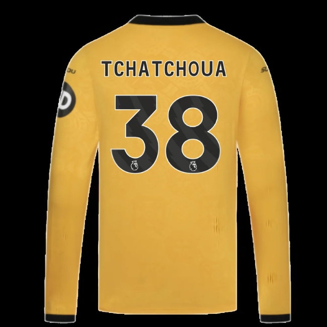 2025-2026 Wolves Long Sleeve Home Shirt (Tchatchoua 38) — Buy Online