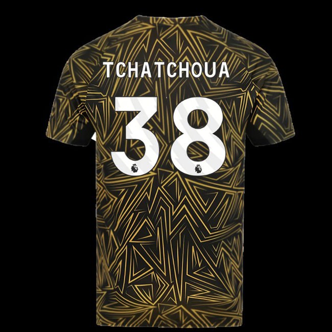 2025-2026 Wolves Home Pre-Match Shirt (Black) (Tchatchoua 38) — Shop Online