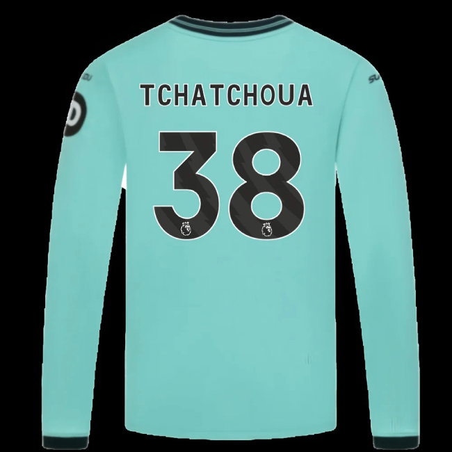 2025-2026 Wolves Long Sleeve Away Shirt (Kids) (Tchatchoua 38) — Buy Now