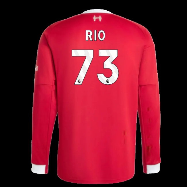 2025-2026 Liverpool Long Sleeve Home Shirt (Rio 73) — Shop Online