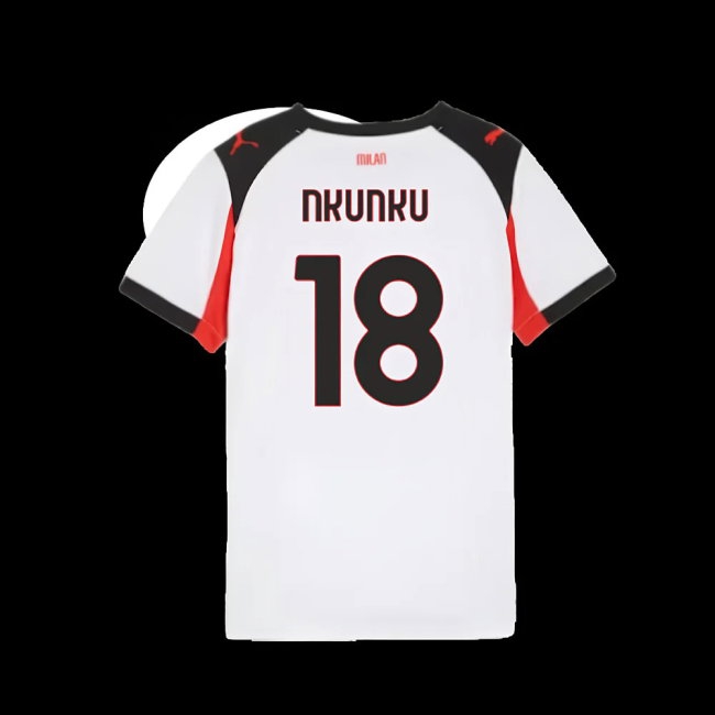 2025-2026 AC Milan Away Shirt (Kids) (Nkunku 18) — Shop Online