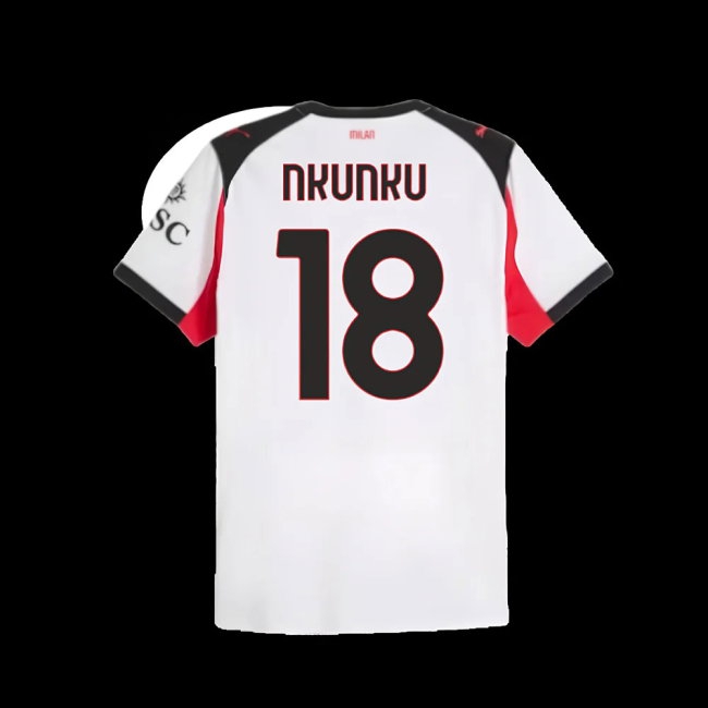 2025-2026 AC Milan Player Version Away Shirt (Nkunku 18) — Shop Online