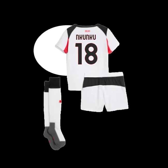 2025-2026 AC Milan Away Mini Kit (Nkunku 18) — Buy Online