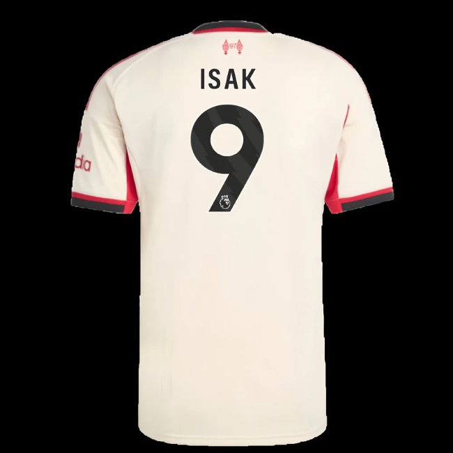 2025-2026 Liverpool Away Shirt (Kids) (Isak 9) — Buy Now