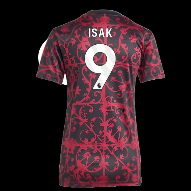2025-2026 Liverpool Pre-Match Shirt (Black) - Womens (Isak 9) — Shop Online