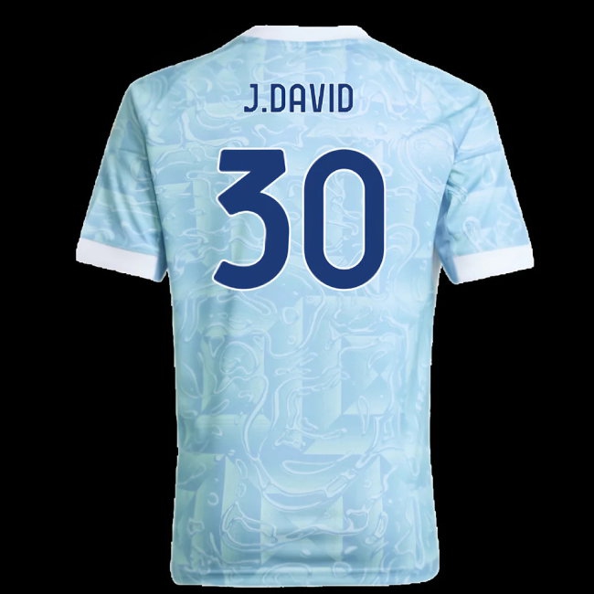 2025-2026 Juventus Away Shirt (Kids) (J.David 30) — Shop Online
