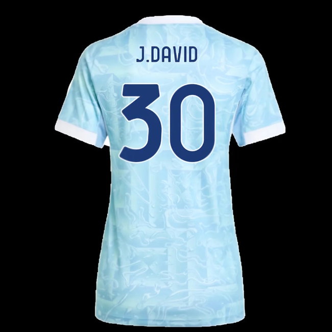 2025-2026 Juventus Away Shirt (Womens) (J.David 30) — Buy Online
