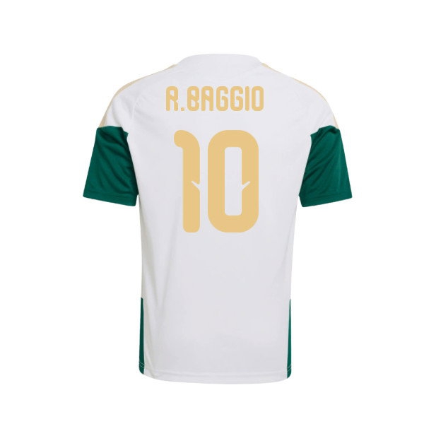 2026-2027 Italy Training Jersey (White) - Kids (R.Baggio 10) — Shop Now