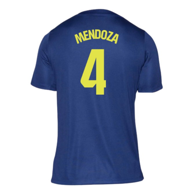 2025-2026 Atletico Madrid Pre-Match Shirt (Blue-Yellow) (Mendoza 4) — Buy Now