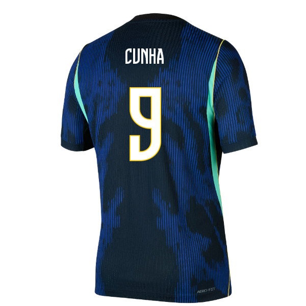 2026-2027 Brazil Match Away Jordan Aero-FIT Player Version Shirt (Cunha 9) — Shop Online