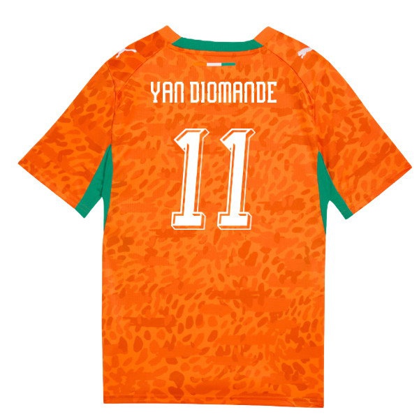2026-2027 Ivory Coast Home Shirt (Kids) (Yan Diomande 11) — Buy Online