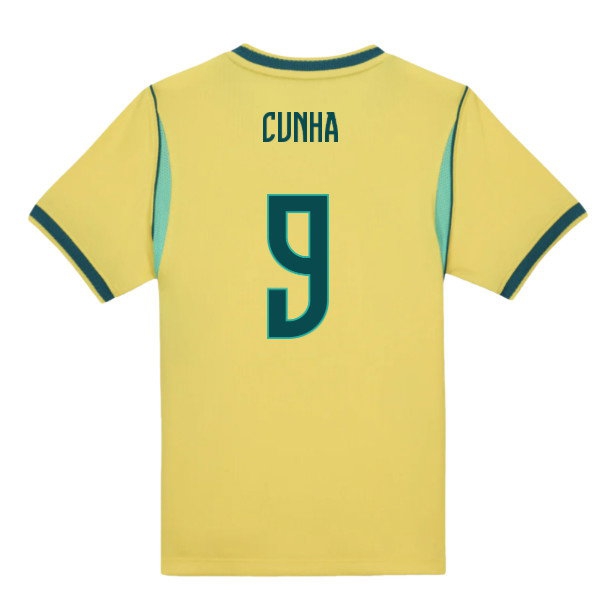 2026-2027 Brazil Home Little Boys Mini Kit (Cunha 9) — Buy Online
