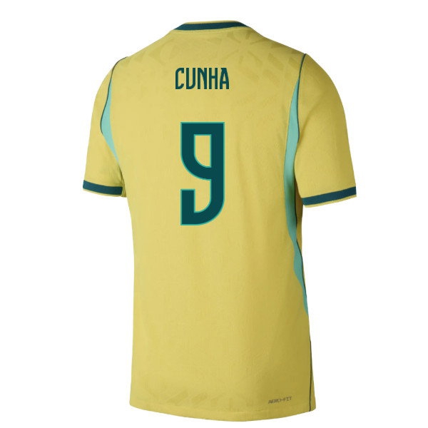 2026-2027 Brazil Player Version Aero-Fit Match Home Shirt (Cunha 9) — Shop Online