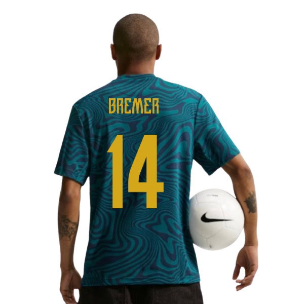 2026-2027 Brazil Primary Dri-Fit Shirt (Geode Teal) (Bremer 14) — Shop Online