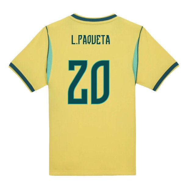 2026-2027 Brazil Home Little Boys Mini Kit (L.Paqueta 20) — Buy Now