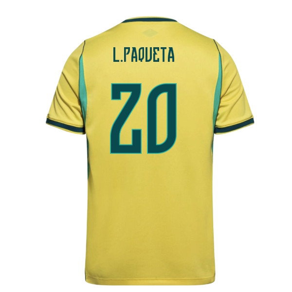 2026-2027 Brazil Home Shirt (L.Paqueta 20) — Buy Online