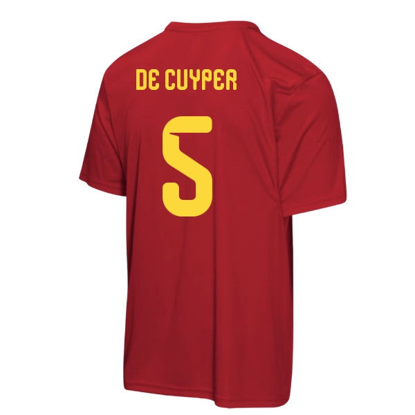 Belgium FIFA World Cup 2026™ T-Shirt (Red) - Kids (De Cuyper 5) — Buy Now