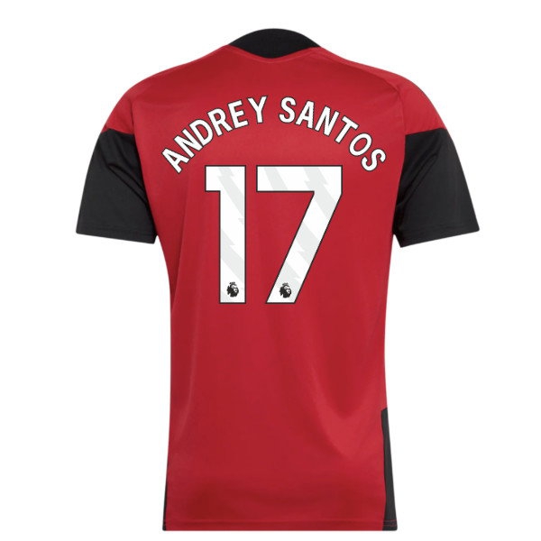 2026-2027 Man Utd Training Jersey (Red) (Andrey Santos 17) — Shop Online