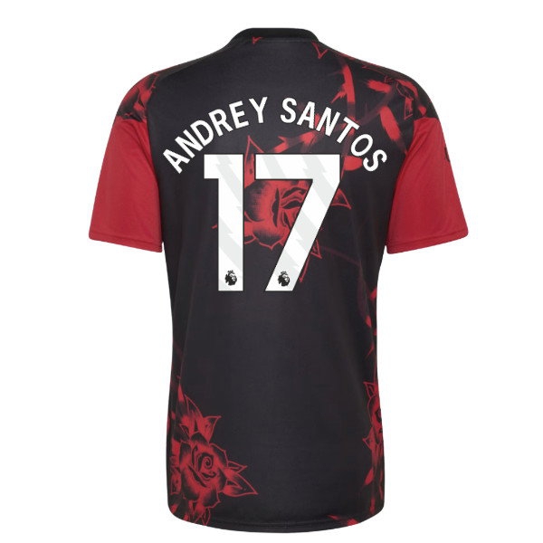 2026-2027 Man Utd Home Pre-Match Shirt (Red) (Andrey Santos 17) — Buy Now