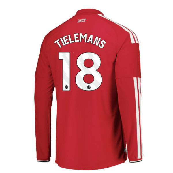 2026-2027 Man Utd Player Version Long Sleeve Home Shirt (Tielemans 18) — Buy Now
