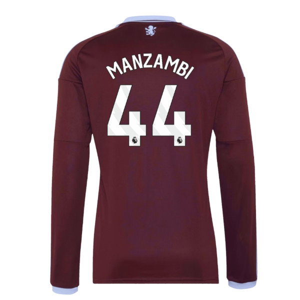 2026-2027 Aston Villa Long Sleeve Home Shirt (Manzambi 44) — Buy Online
