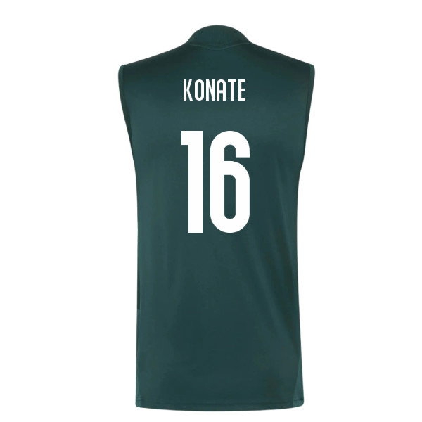 2026-2027 Real Madrid Sleeveless Training Jersey (Aurora Ivy) (Konate 16) — Shop Online
