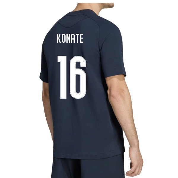 2026-2027 Real Madrid Tiro Travel Tee (Navy) (Konate 16) — Buy Now