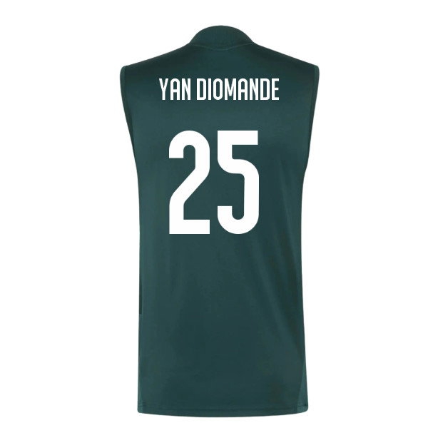 2026-2027 Real Madrid Sleeveless Training Jersey (Aurora Ivy) (Yan Diomande 25) — Shop Now