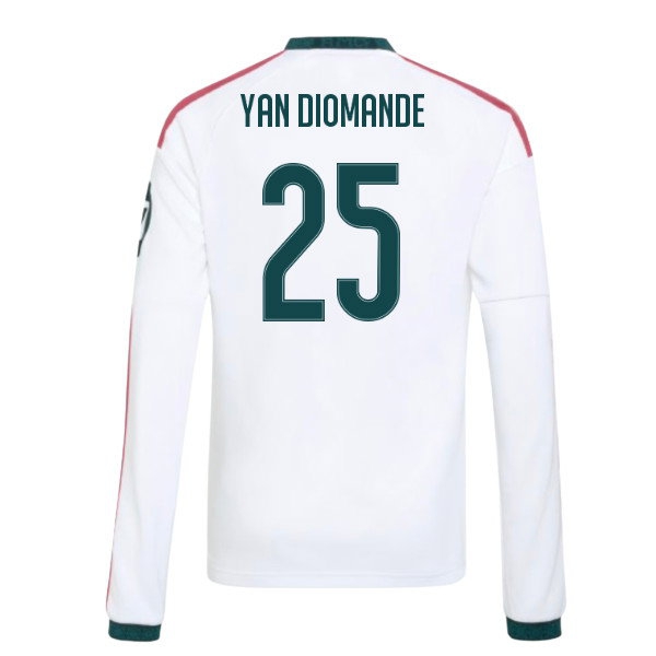 2026-2027 Real Madrid Long Sleeve Home Shirt (Kids) (Yan Diomande 25) — Shop Online