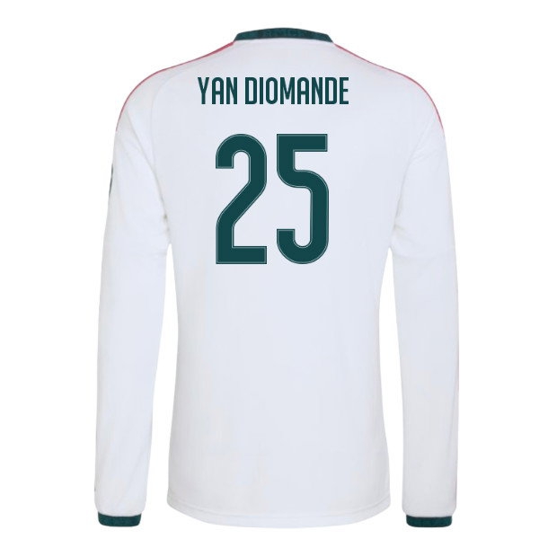 2026-2027 Real Madrid Long Sleeve Home Shirt (Yan Diomande 25) — Shop Online