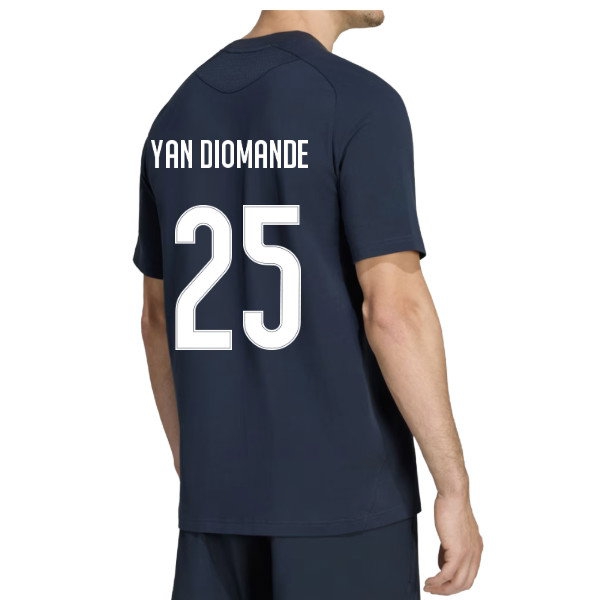 2026-2027 Real Madrid Tiro Travel Tee (Navy) (Yan Diomande 25) — Buy Online
