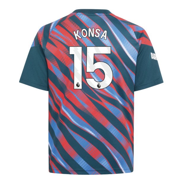 2026-2027 Arsenal Pre-Match Shirt (Utility Green) - Kids (Konsa 15) — Buy Now