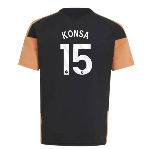 2026-2027 Arsenal Training Jersey (Black) - Kids (Konsa 15) — Buy Now