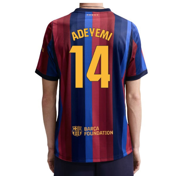 2026-2027 Barcelona Home Shirt (Adeyemi 14) — Shop Online