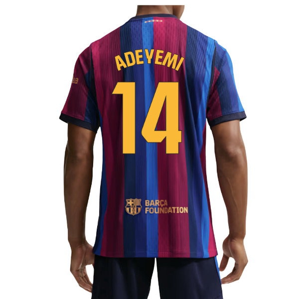 2026-2027 Barcelona Player Version Aero-Fit Match Home Shirt (Adeyemi 14) — Buy Online