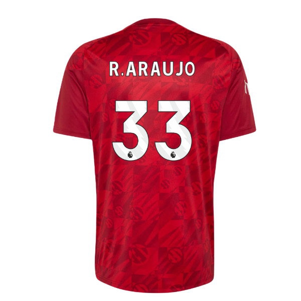 2026-2027 Liverpool Pre-Match Warm Up Shirt (Active Maroon) (R.Araujo 33) — Buy Online