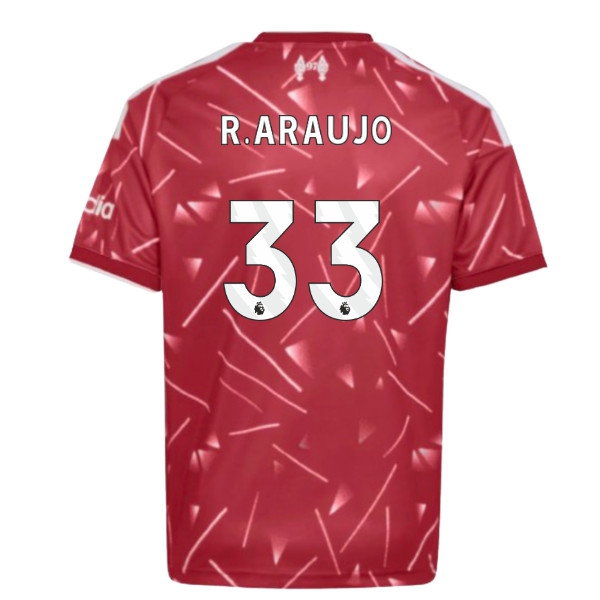 2026-2027 Liverpool Home Shirt (Kids) (R.Araujo 33) — Shop Now