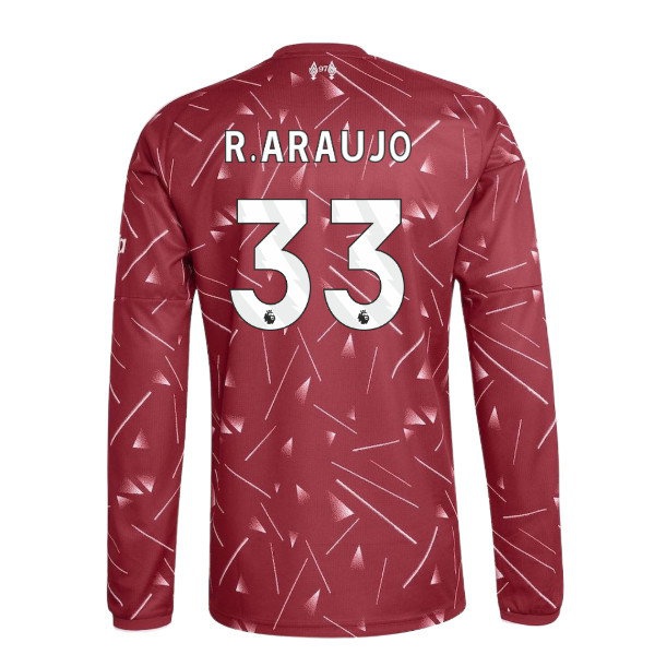 2026-2027 Liverpool Long Sleeve Home Shirt (Kids) (R.Araujo 33) — Buy Now