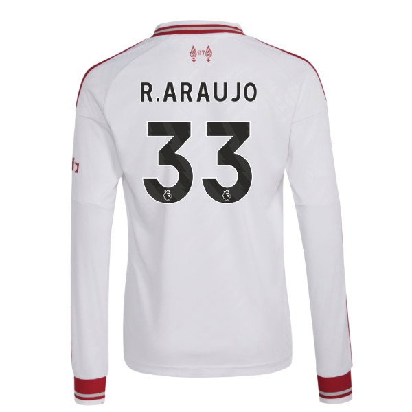 2026-2027 Liverpool Long Sleeve Away Shirt (Kids) (R.Araujo 33) — Buy Now