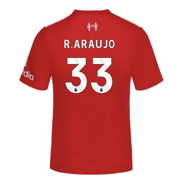 2026-2027 Liverpool Home SUPPORTER Shirt (Kids) (R.Araujo 33) — Buy Now