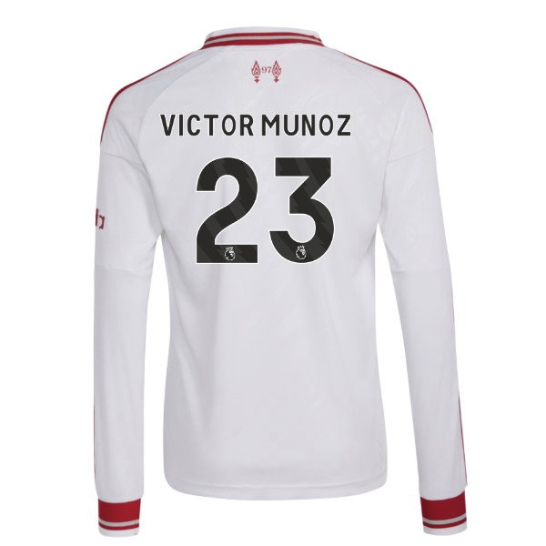 2026-2027 Liverpool Long Sleeve Away Shirt (Kids) (Victor Munoz 23) — Buy Now