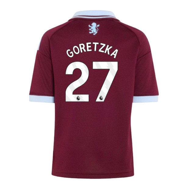 2026-2027 Aston Villa Home Shirt (Kids) (Goretzka 27) — Shop Now