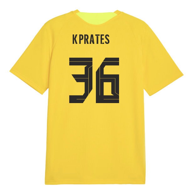 2026-2027 Borussia Dortmund Training Jersey (Yellow) (K.Prates 36) — Buy Now